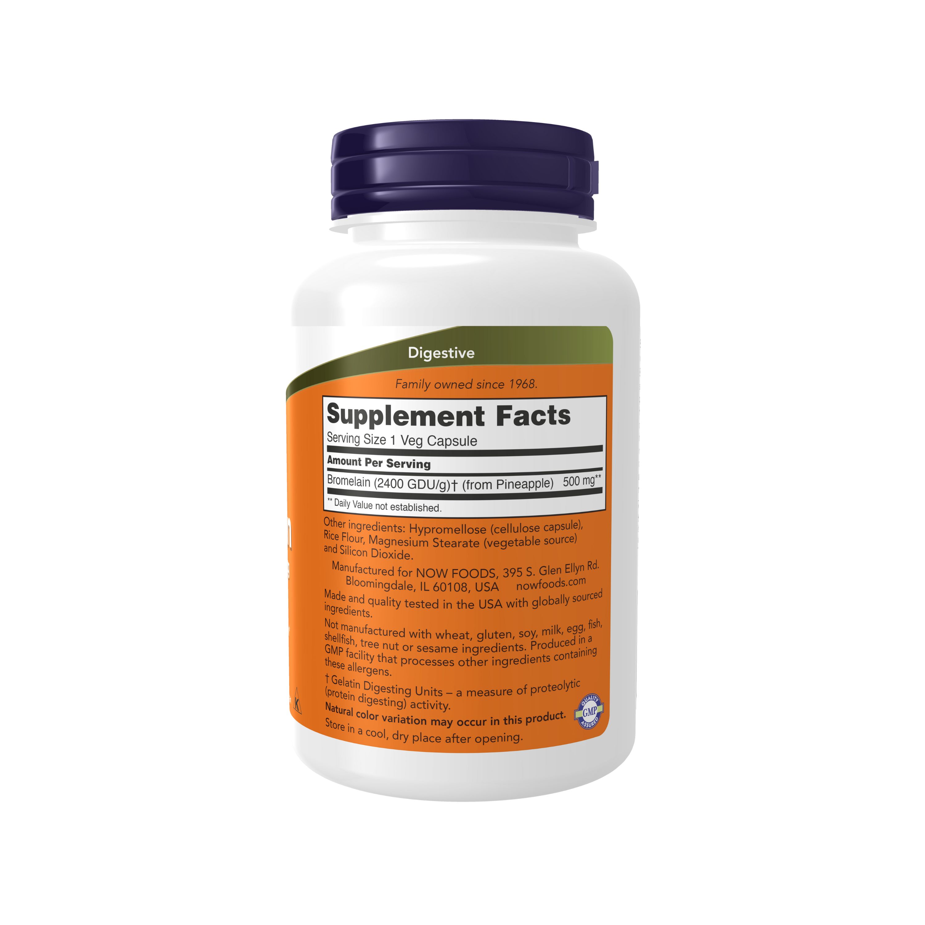 Bromelain 500 mg - Proteolytic Enzyme for Healthy Digestion