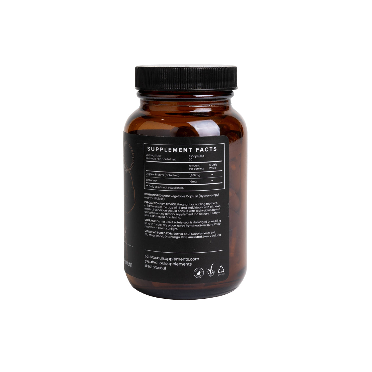 Organic Brahmi & Bioperine - For Clarity and Focus