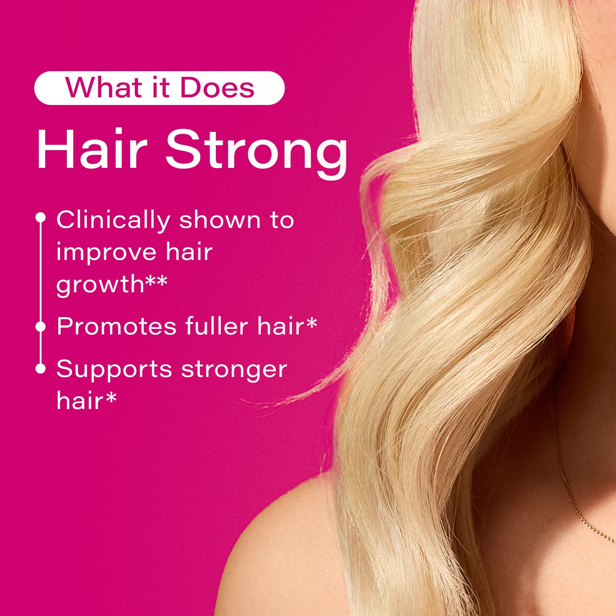Hair Strong - Capsules for Growth with Biotin, Fo-Ti, & Paba