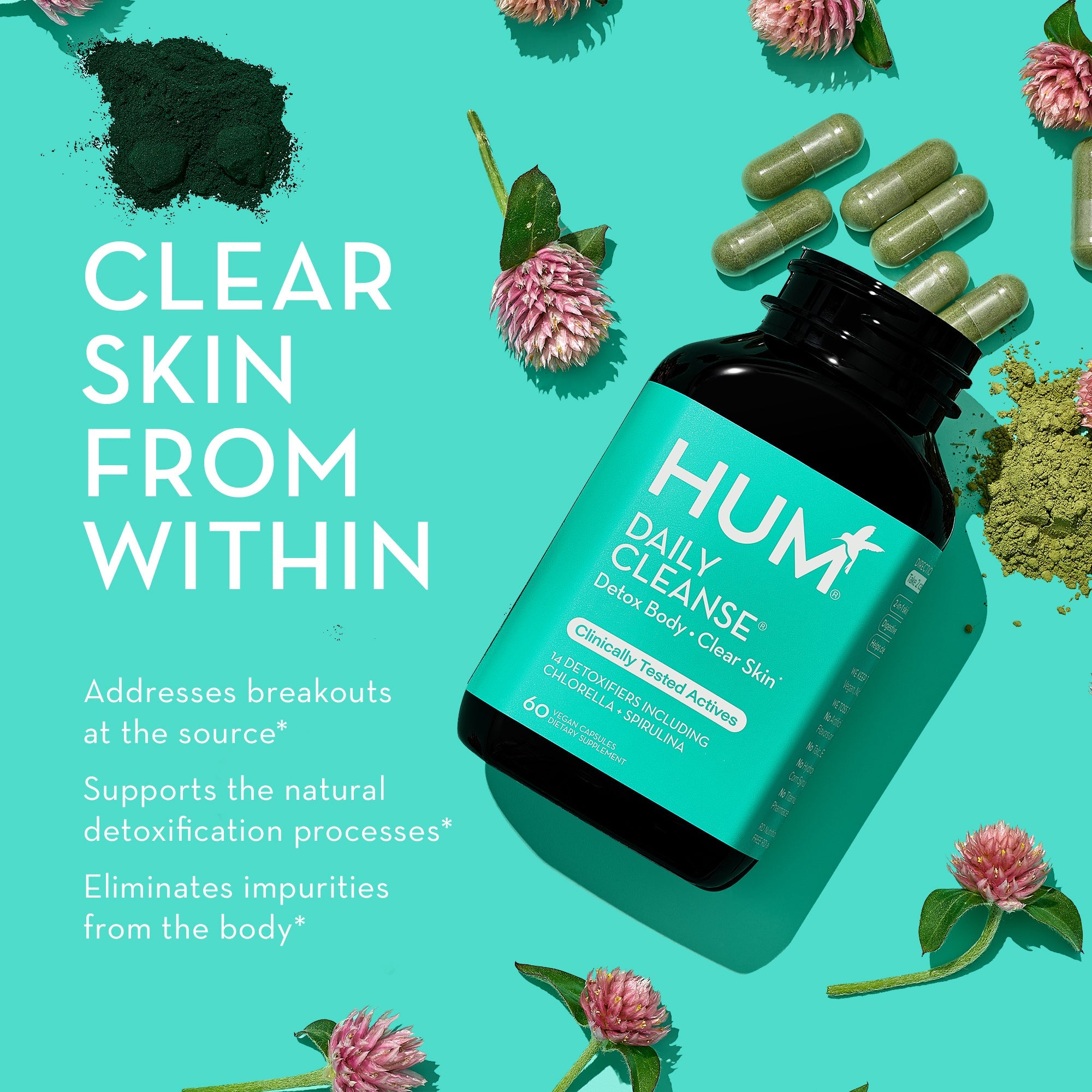 Daily Cleanse Detox Supplement - For Clear Skin