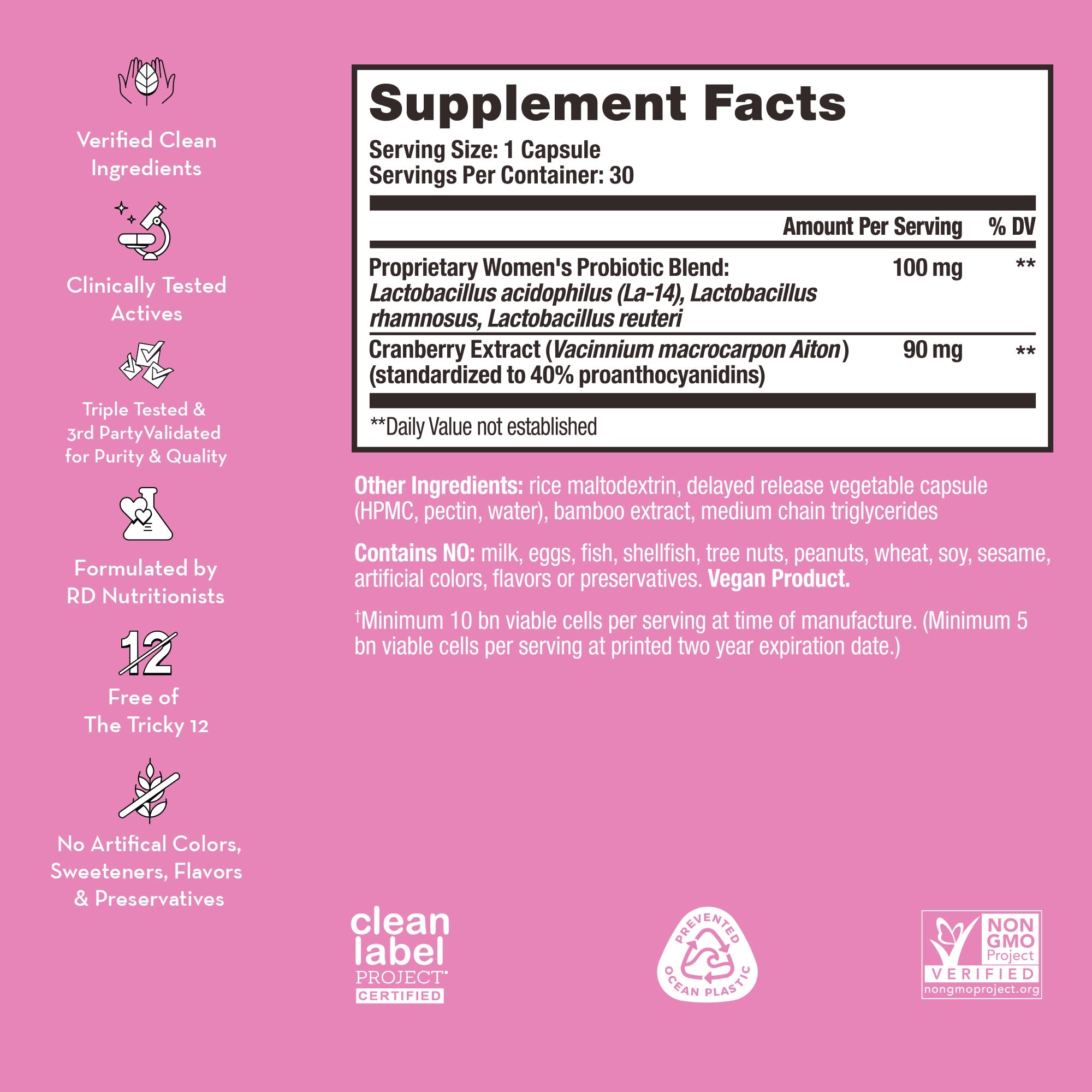 Private Party Probiotics - For Vaginal Health